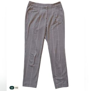 NAF NAF Brown and Red Plaid Pants